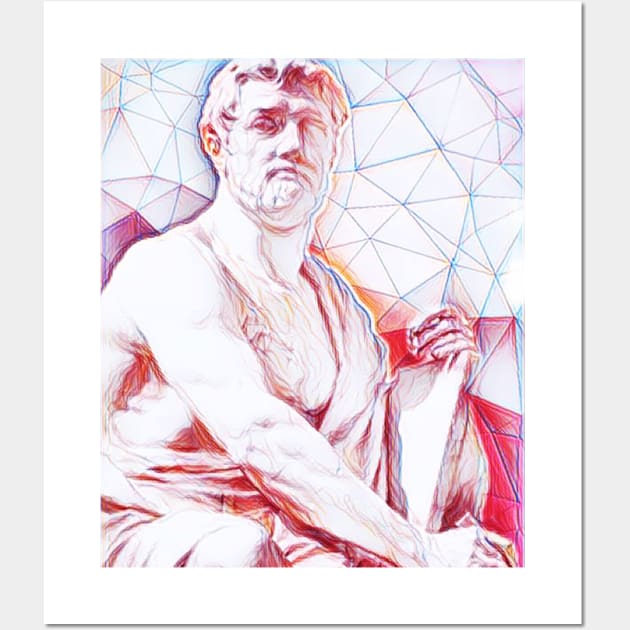 Tacitus Portrait | Tacitus Artwork | Line Art Wall Art by JustLit